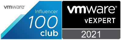 VirtualG.uk VMware vExpert and Top 100 Influencer