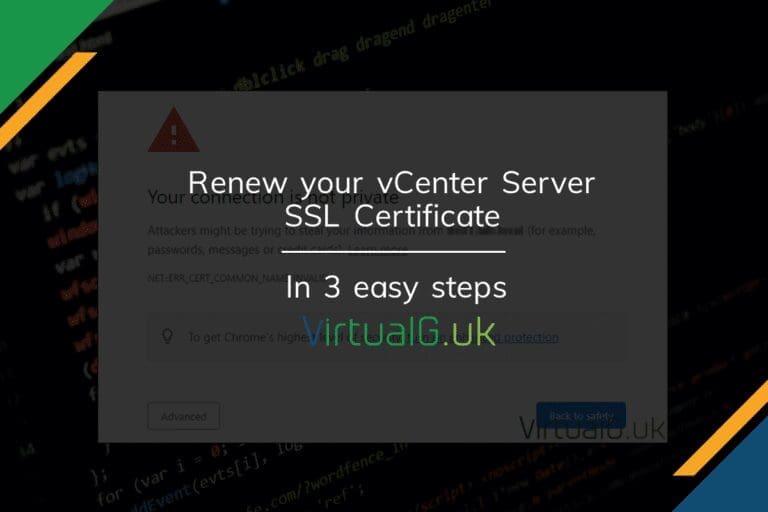How to sign your vCenter Server SSL Certificate
