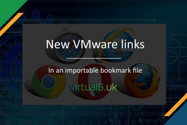 Bookmarks for new VMware pages