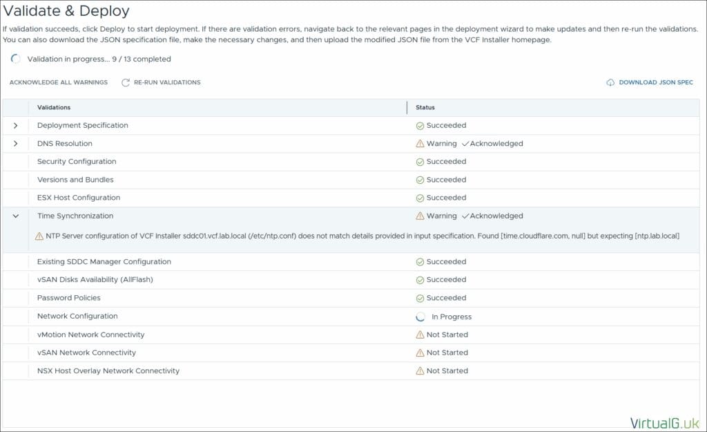 VCF 9 validatioVCF 9 validation processn process