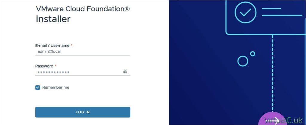 Log in with the credentials for the admin@local account 