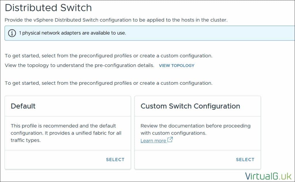 Distributed Switch for VCF 9 Deployment
