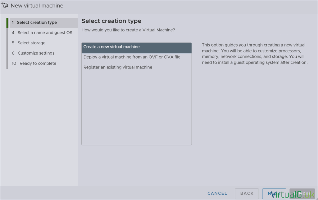 Create a new Nested ESXi VM for VCF 9